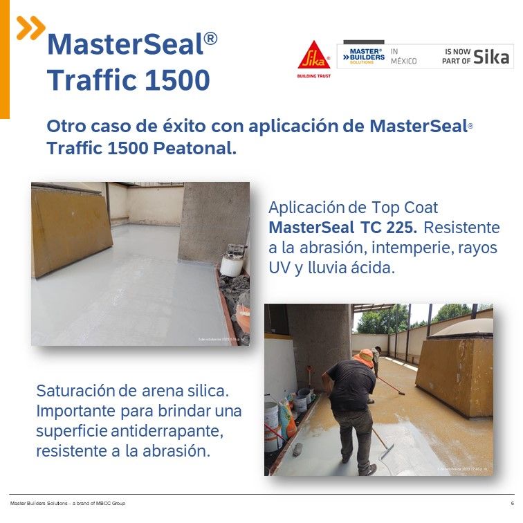 MASTER SEAL P 222 - Recubrimiento impermeabilizante. (Traffic)