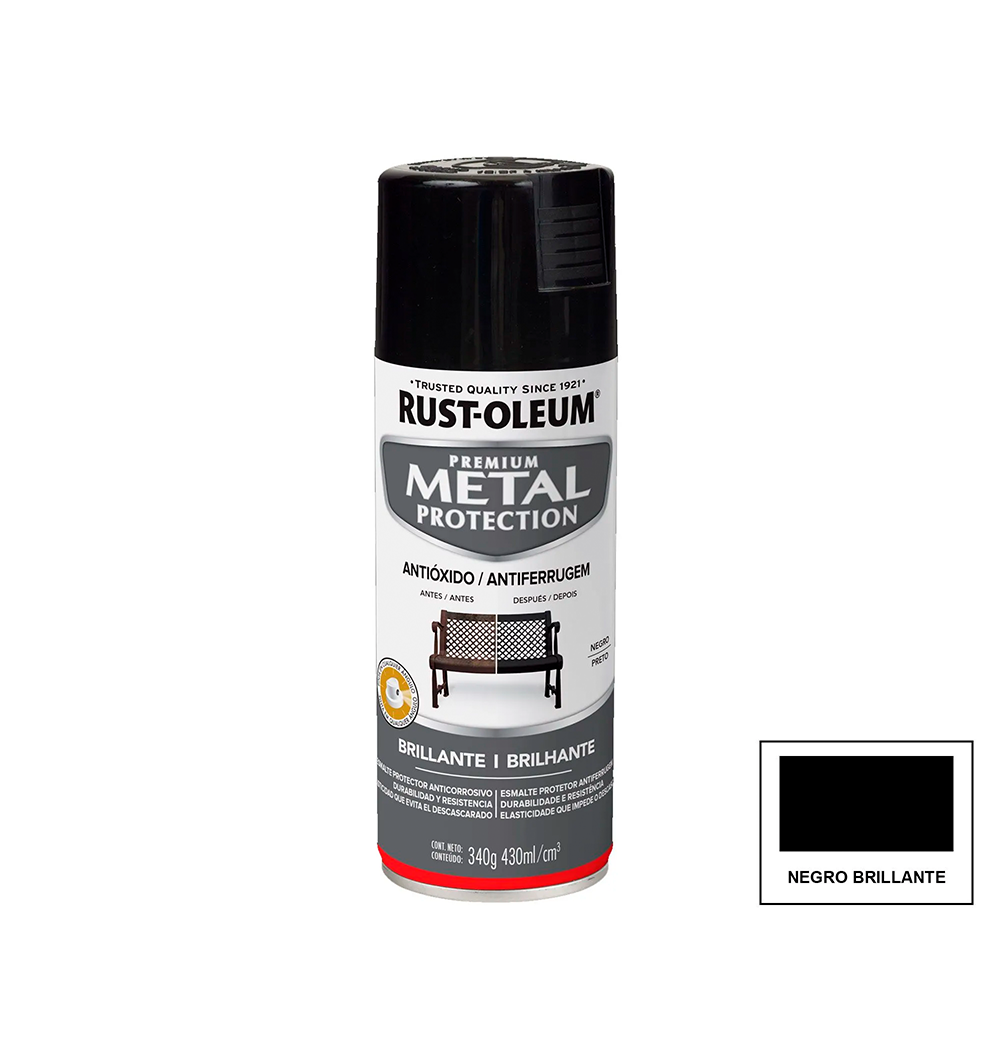 METAL PROTECTION - Brillante Negro 340G