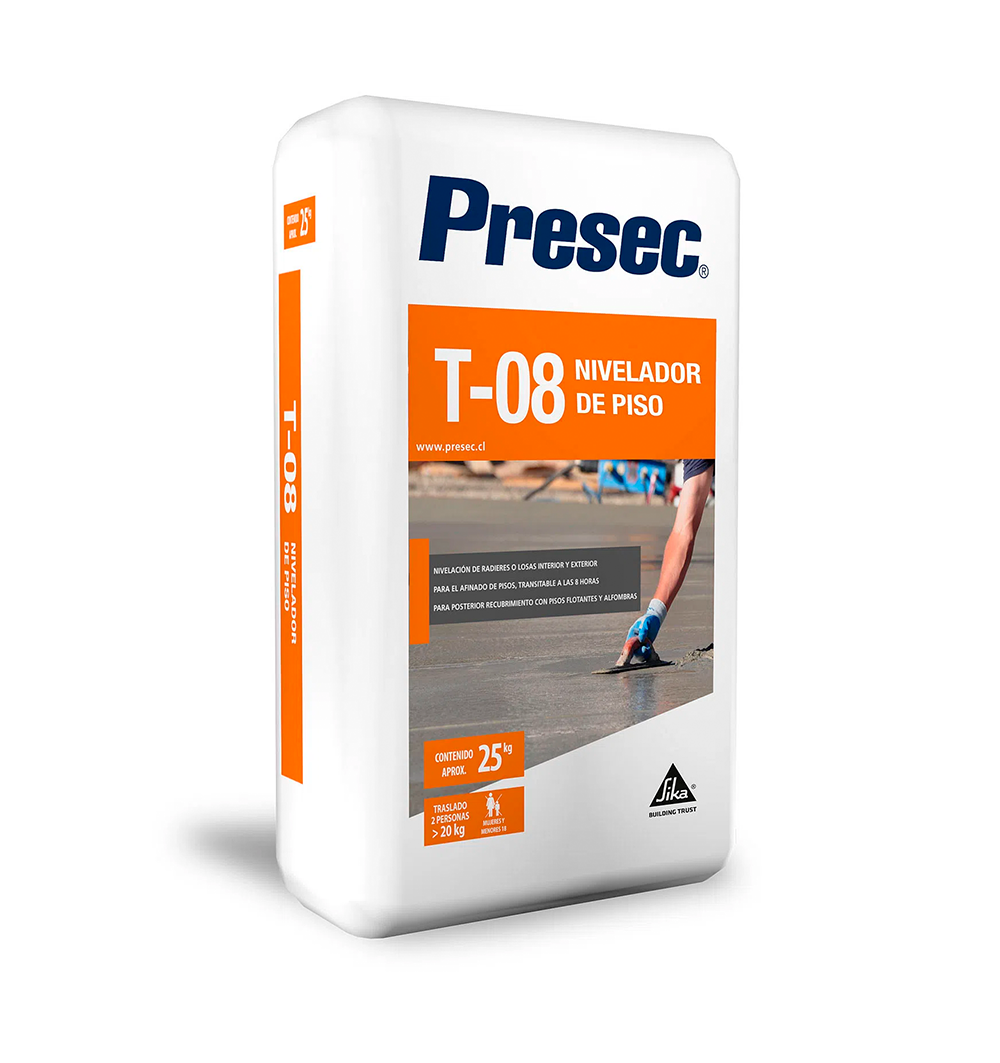 PRESEC T-08 - Nivelador de pisos, 25Kg