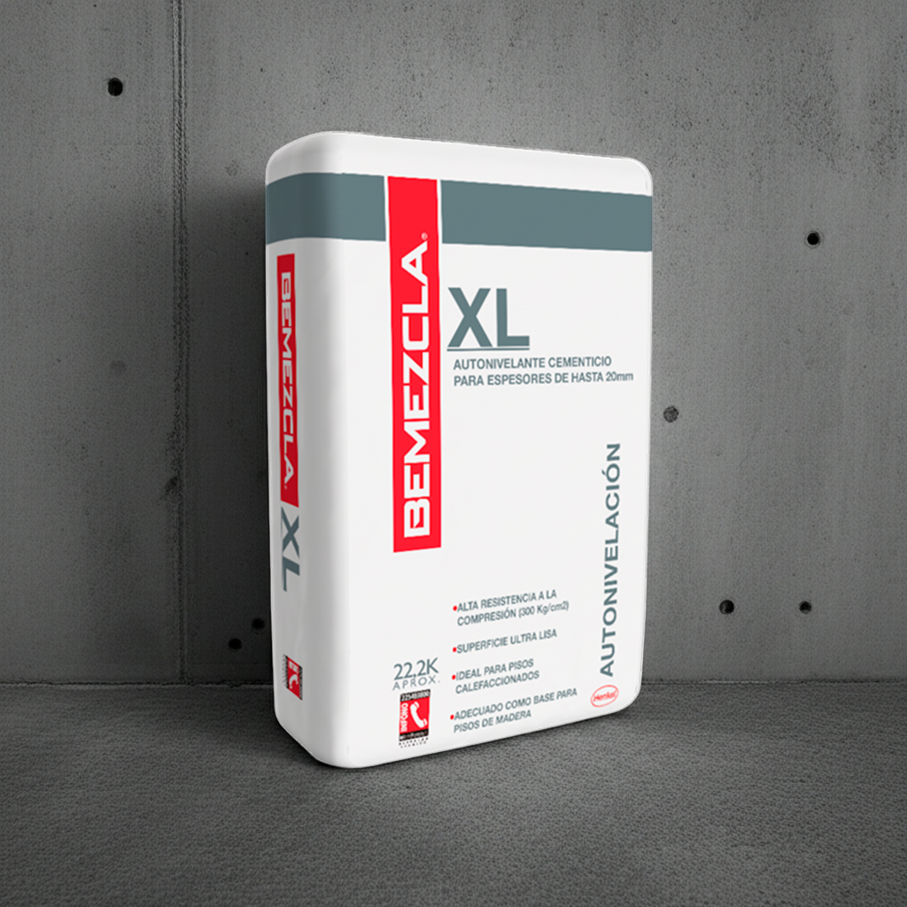 Pack 3 Sacos - Bemezcla XL 22.2 kg - Autonivelante Alta Resistencia