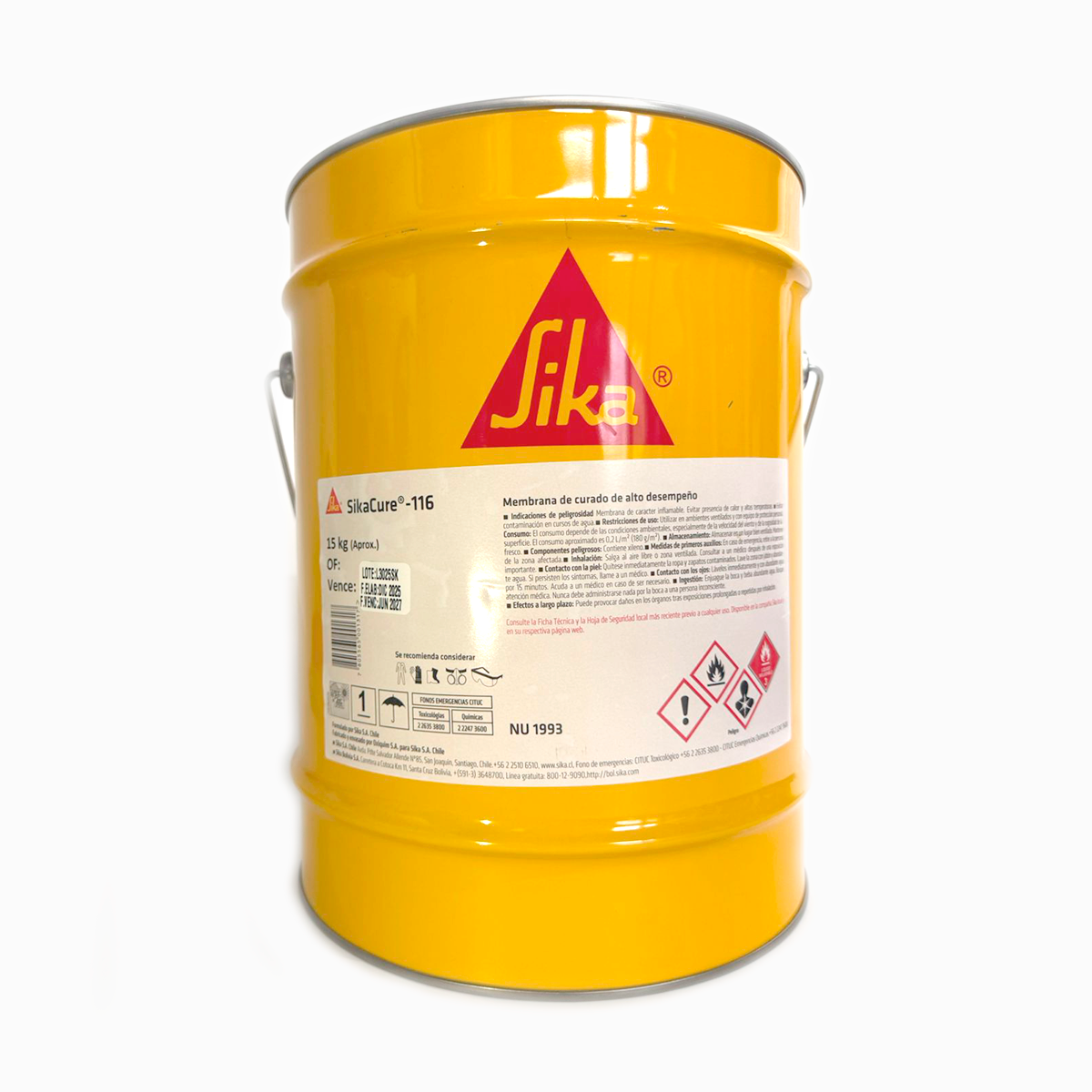 SIKACURE 116 - Membrana de curado base solventes 15 KG