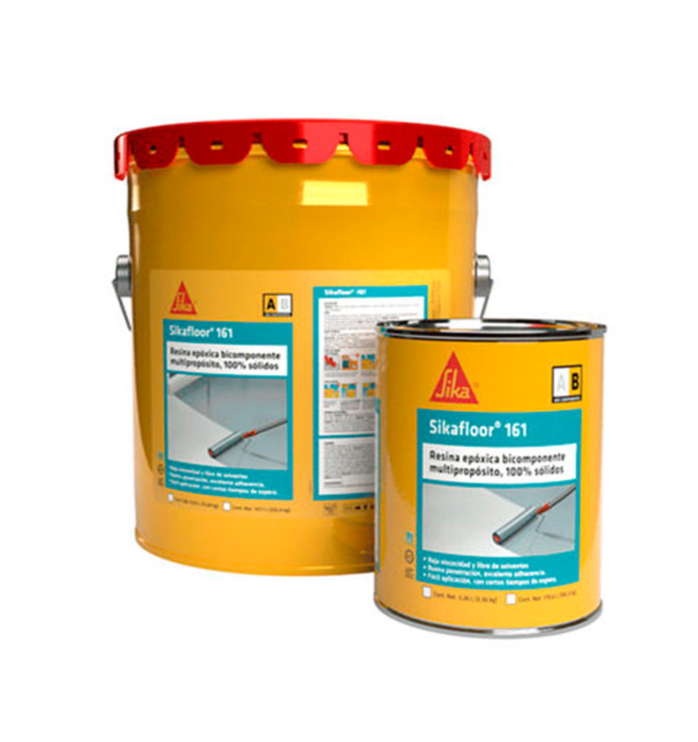 SIKAFLOOR-161, Imprimante epóxico bicomponente y mortero de nivelación, Kit A+B 10kg