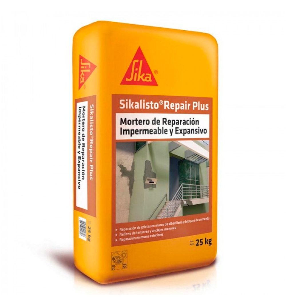 SIKALISTO REPAIR PLUS - Mortero de Reparación expansivo, Sac 25Kg