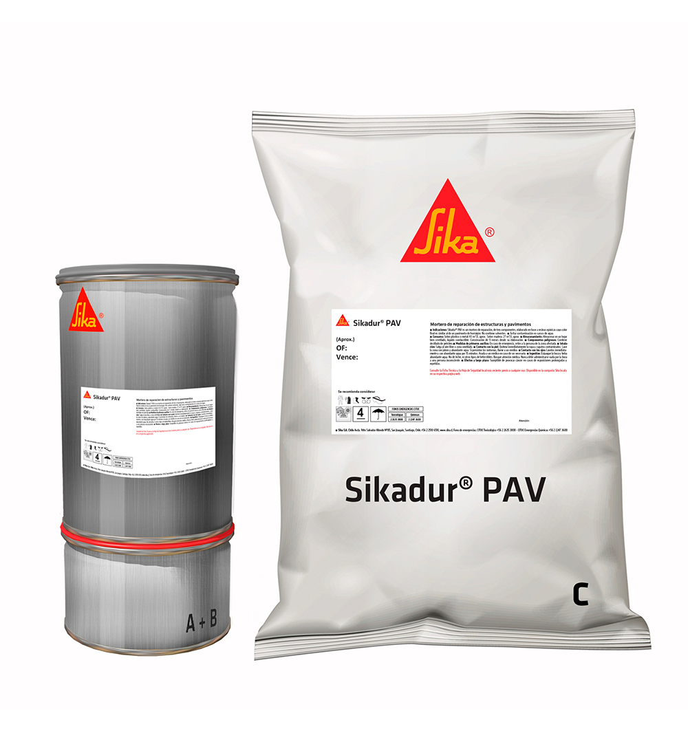 SIKADUR PAV - Mortero de Reparación de Estructuras y pavimentos, Kit 6kg