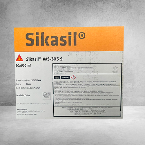 SIKASIL WS 305 S, Sellador de Intemperie para acristalamientos, Pate 600ML CAJA DE 20 P