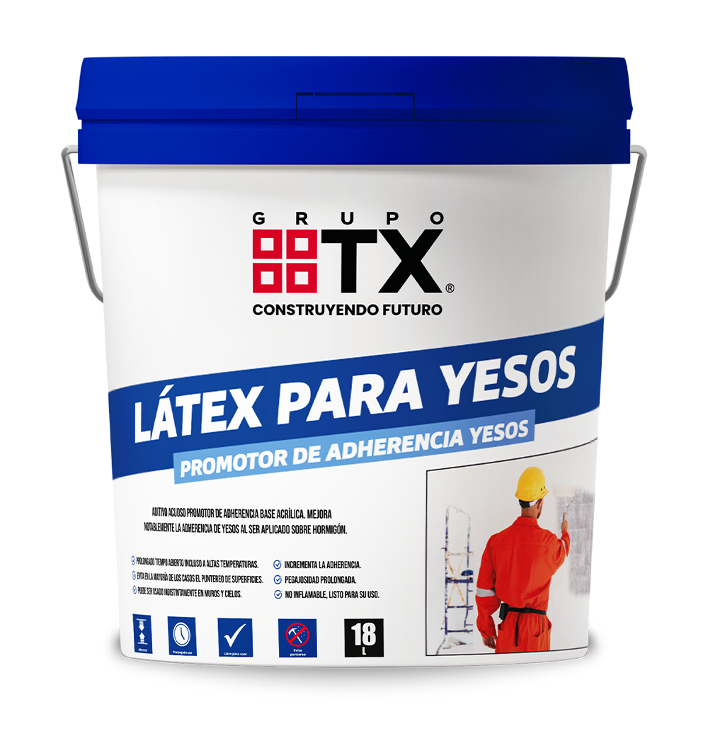 LATEX PARA YESO, Promotor de adherencia, Bidón 18Lt