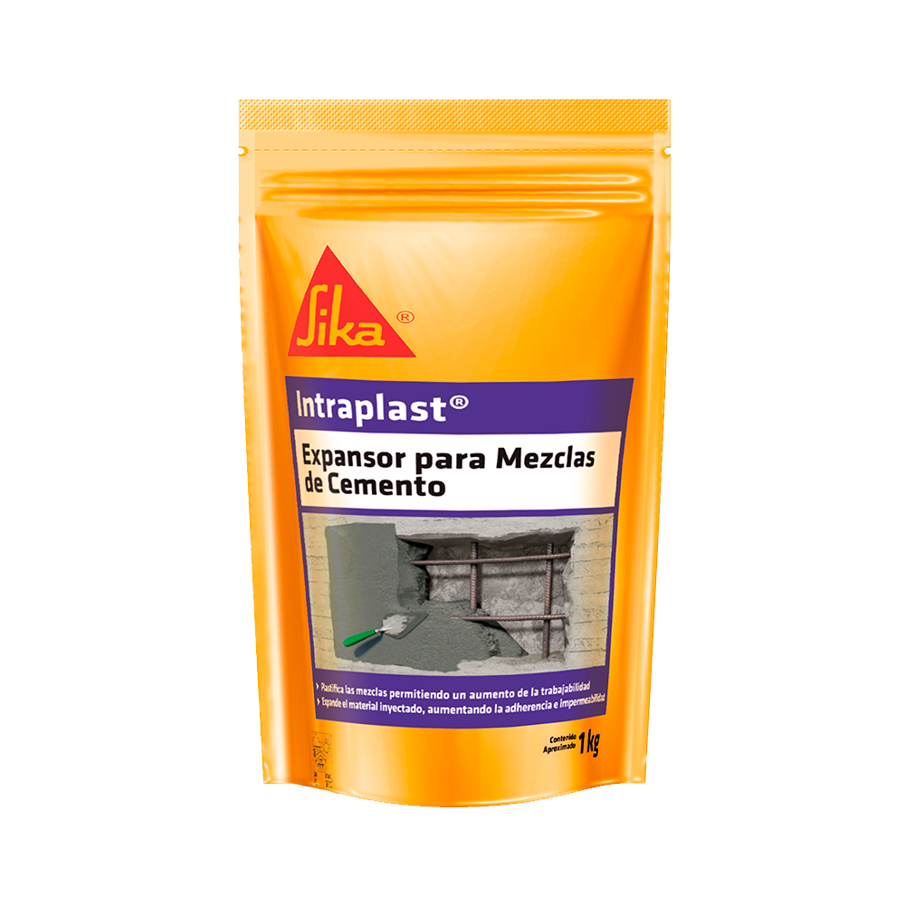 INTRAPLAST - Aditivo Expansor para Hormigón y Mortero. Bolsa 1 Kg