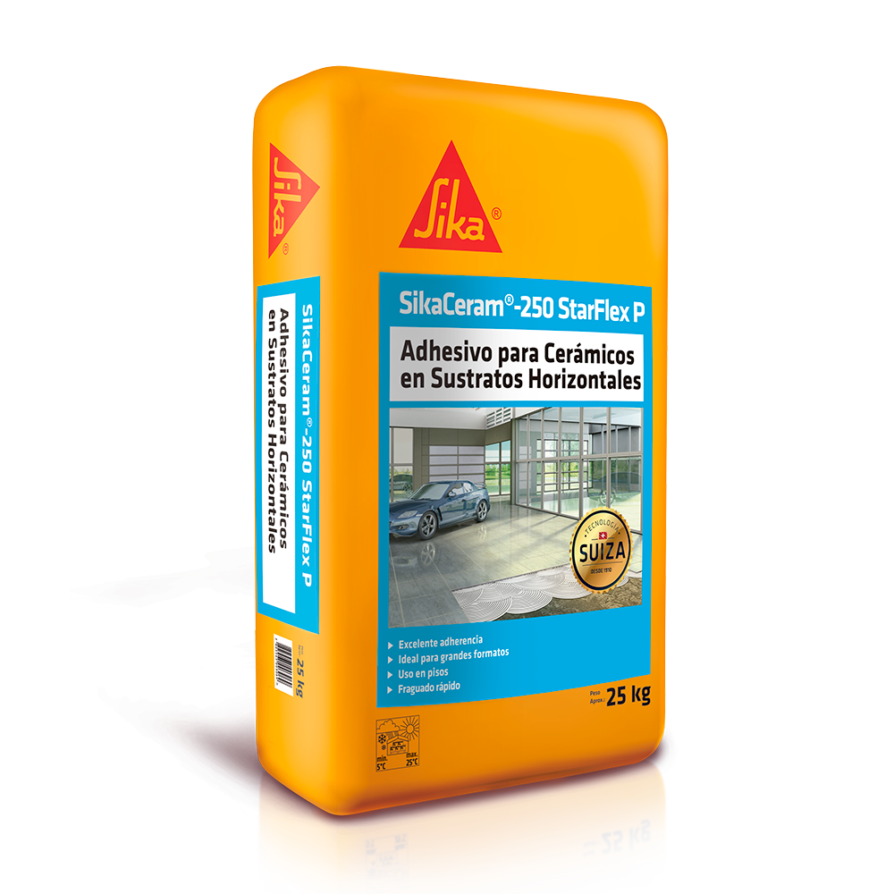 SIKACERAM 250 STARFLEX Pallet - Adhesivo en base a cemento hidráulico.