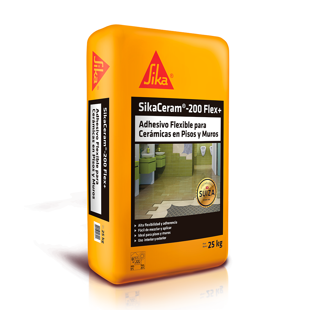 SIKACERAM 200 FLEX+ - cerámicos y porcelanatos. Saco de 25 kg