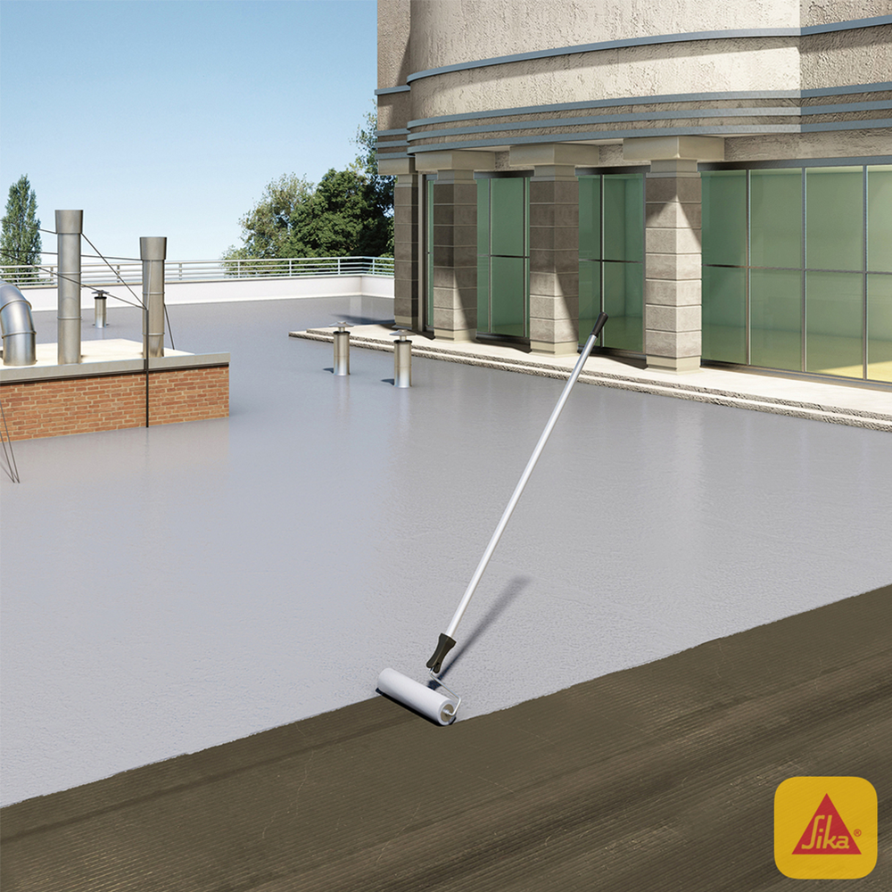 SIKAFILL ALTA ELASTICIDAD - Revestimiento impermeable elástico acrílica base acuosa, 16Lts
