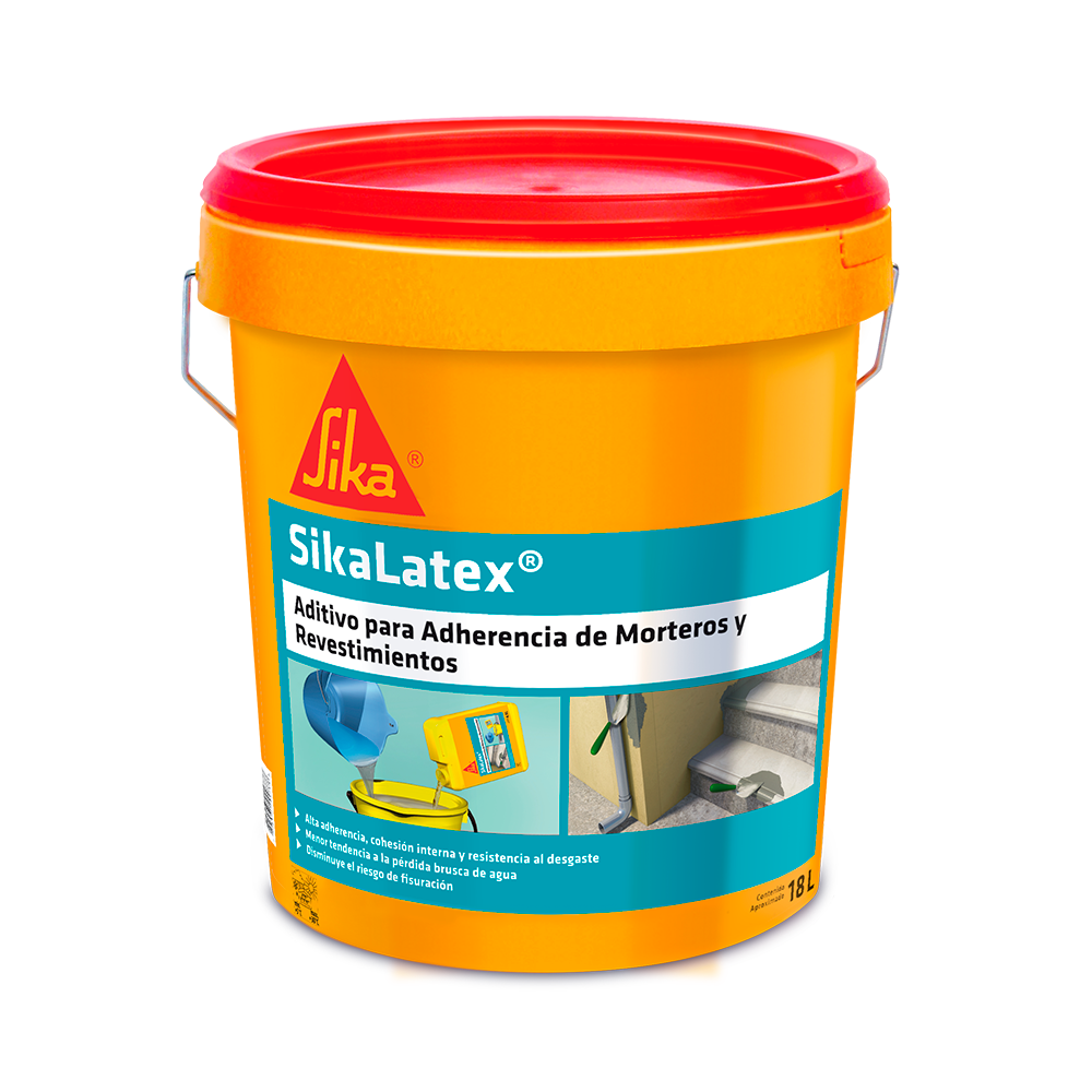 SIKA LATEX - Puente Adherencia en Lechada o Mezcla, Tin 18lts