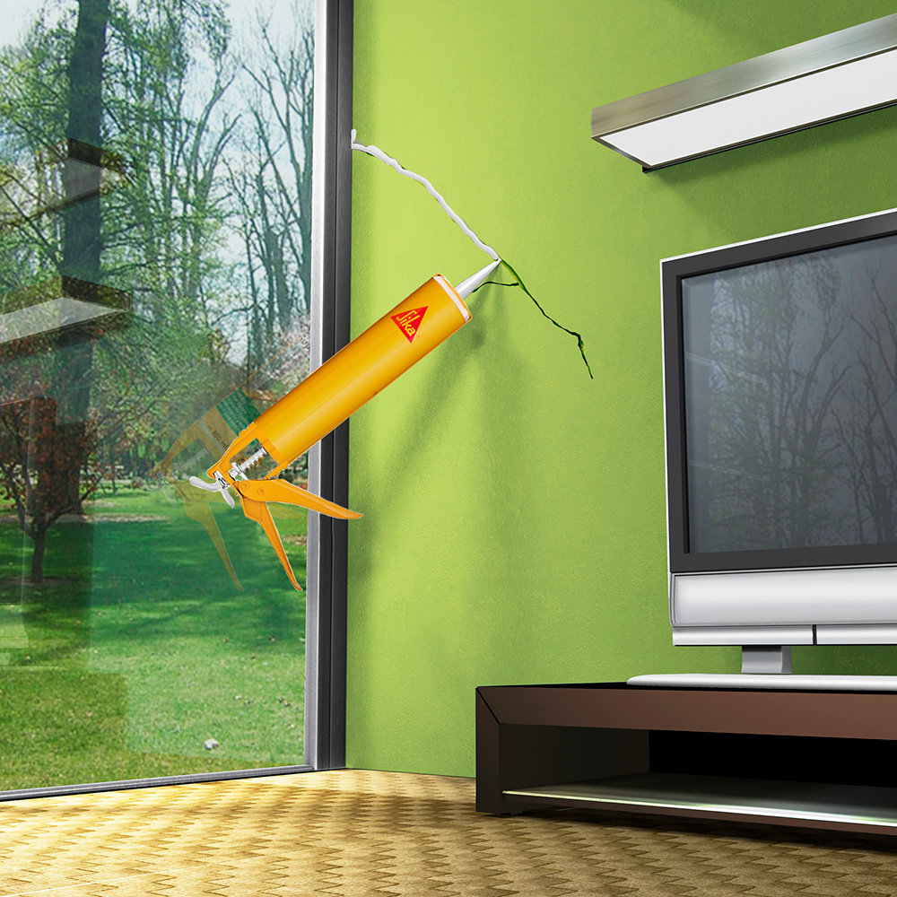 SIKACRYL + BLANCO - Sellante acrílica con Fungicida. 300 ml