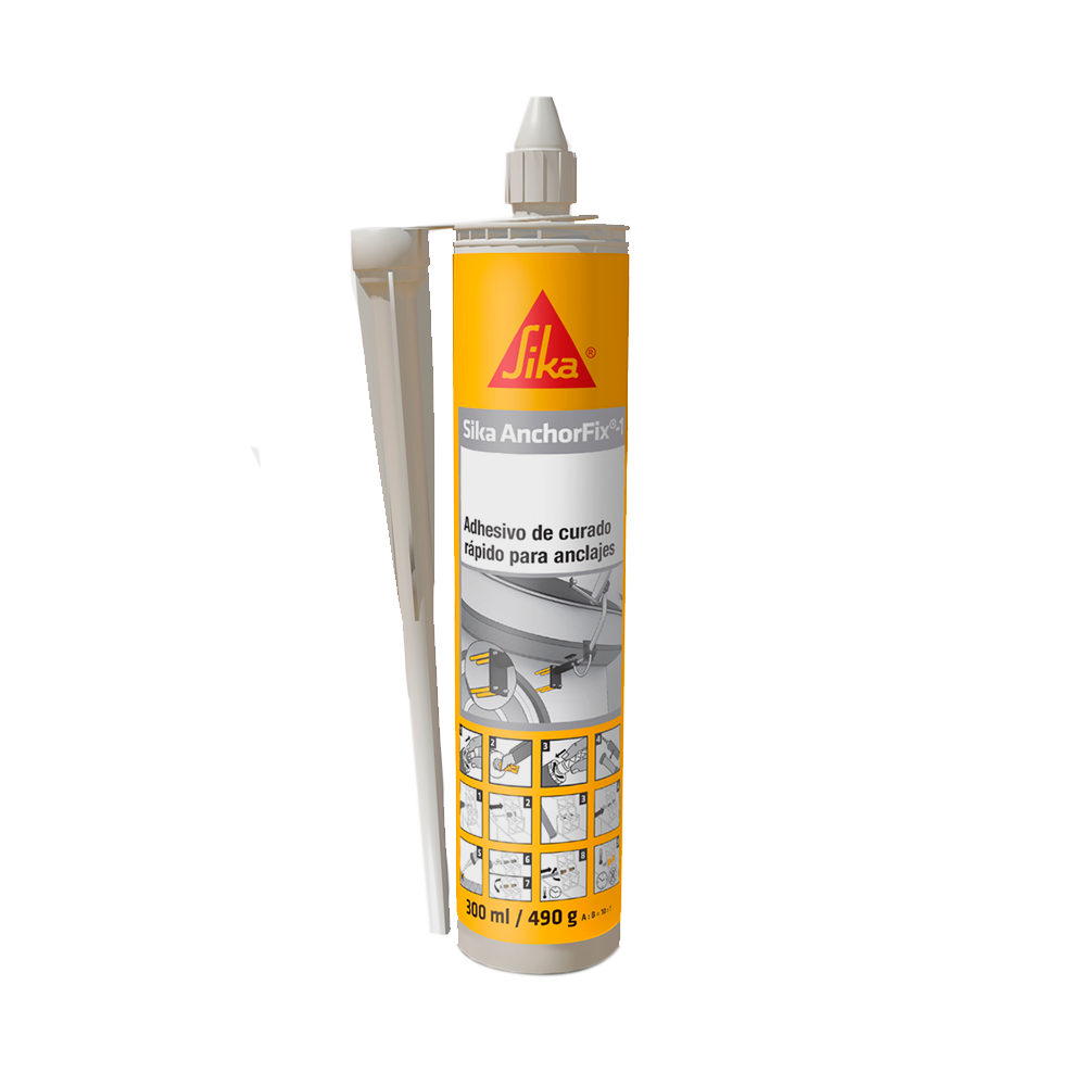 SIKA ANCHORFIX - 1 - Adhesivo de Curado Rápido para Anclajes, Car 300ml