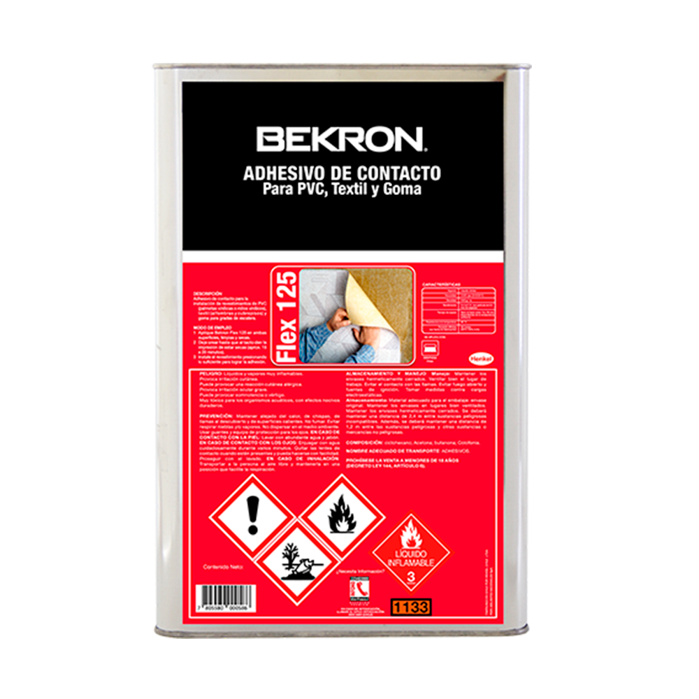 BEKRON FLEX 125 PVC - Adhesivo de contacto, 18Lt