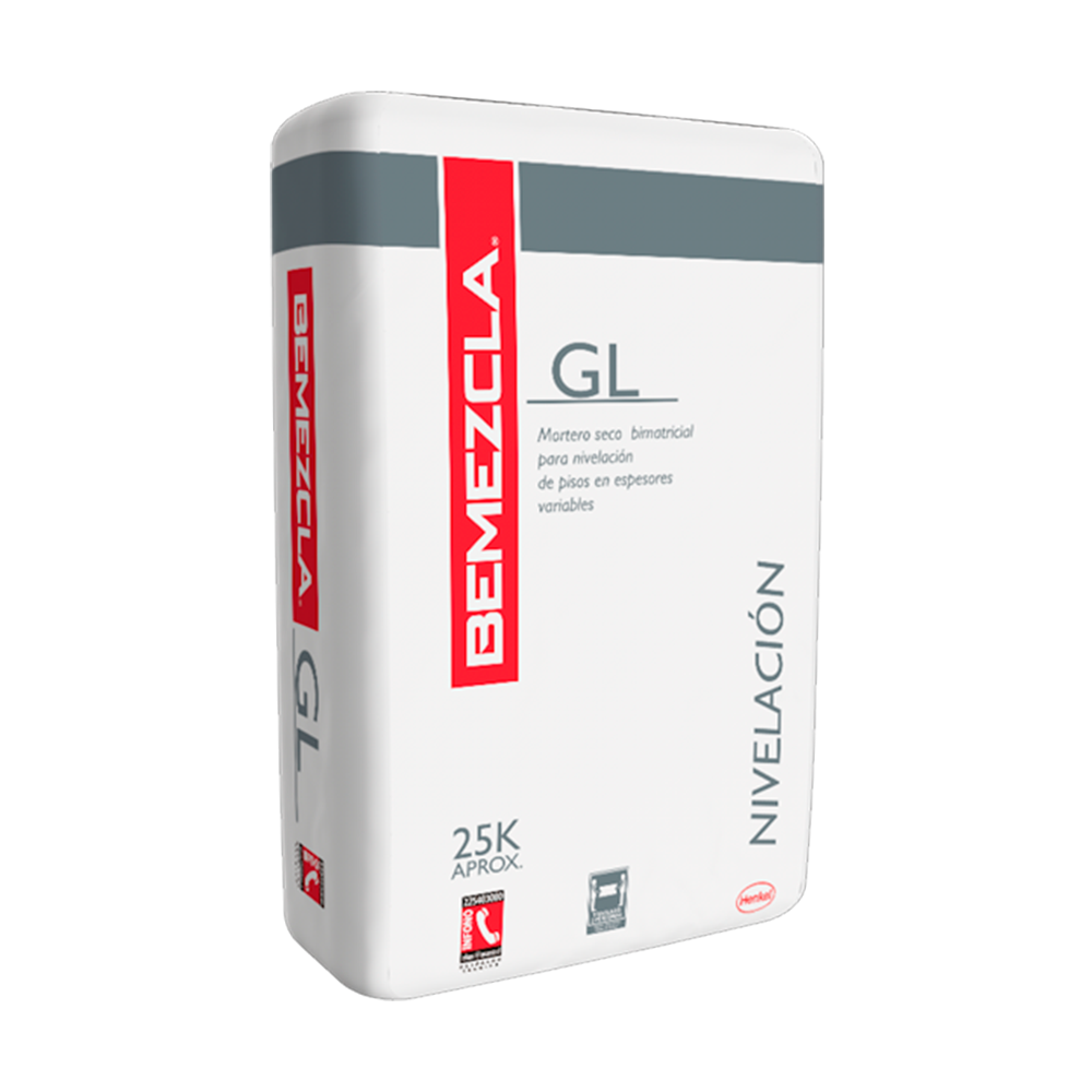 BEMEZCLA GL - Nivelación de Pisos, 25Kg