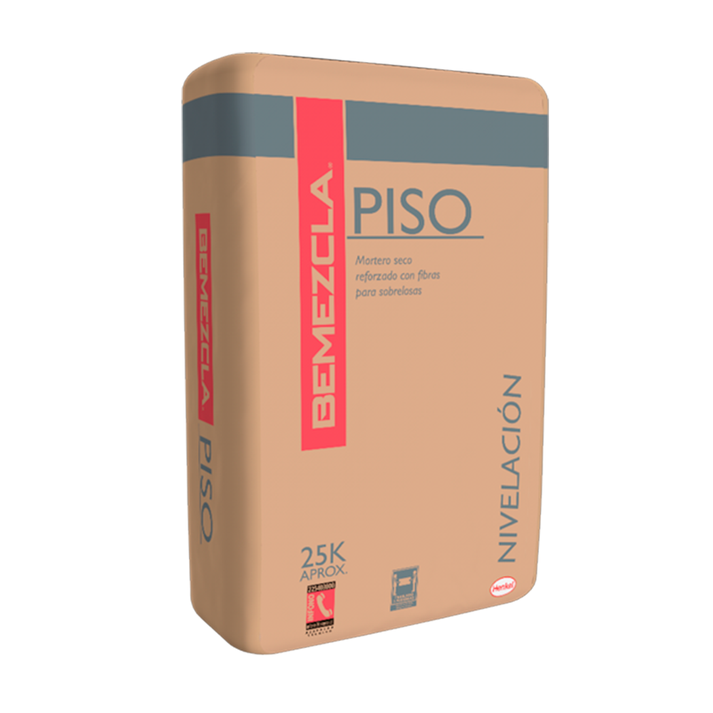 BEMEZCLA PISO - Mortero para sobrelosa saco de 25 Kg