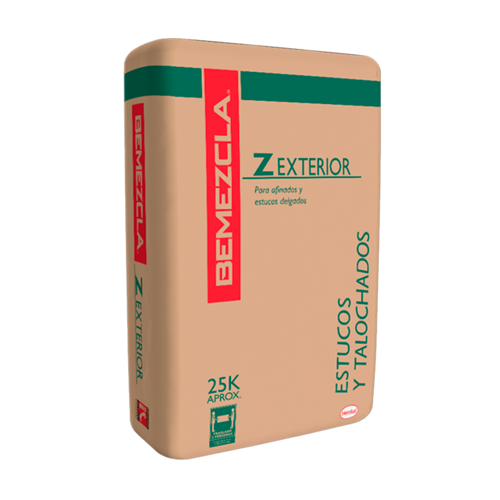 BEMEZCLA Z EXTERIOR - Afinados y estuco delgados, 25Kg