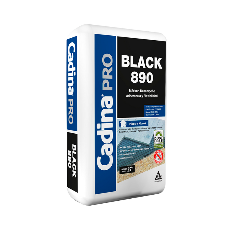 CADINA PRO BLACK 890 - Adhesivo cerámico en polvo, Sac 25Kg