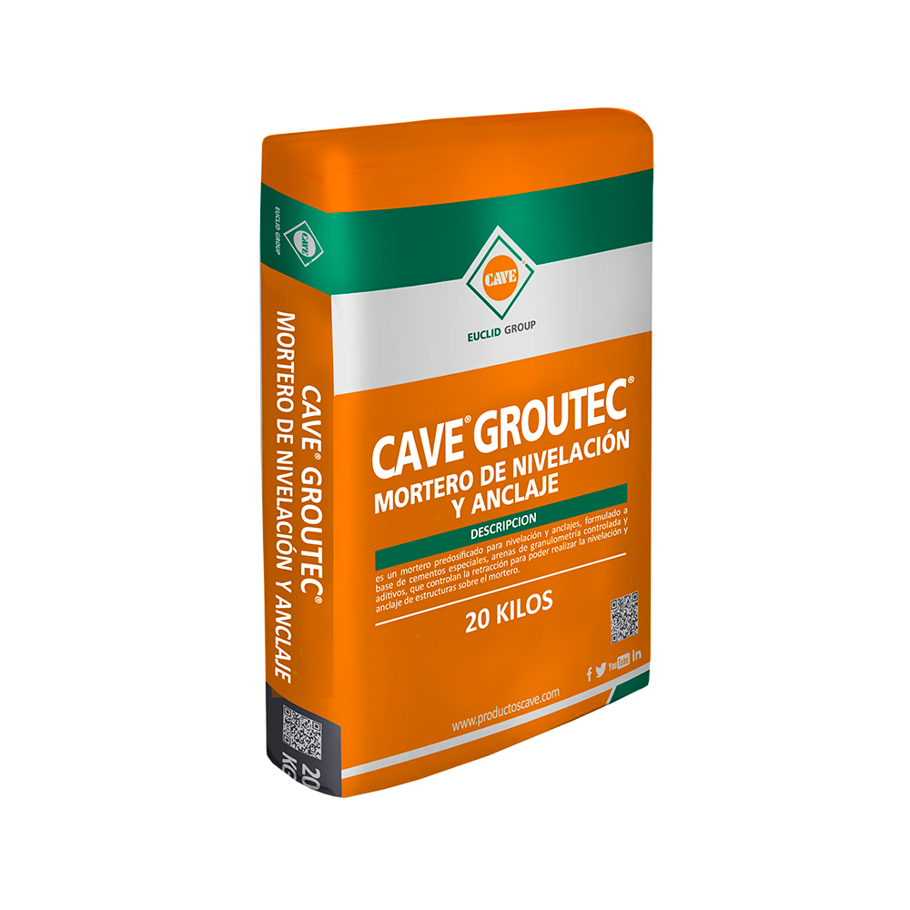 CAVE GROUTEC - Nivelaciones Saco 20 Kg