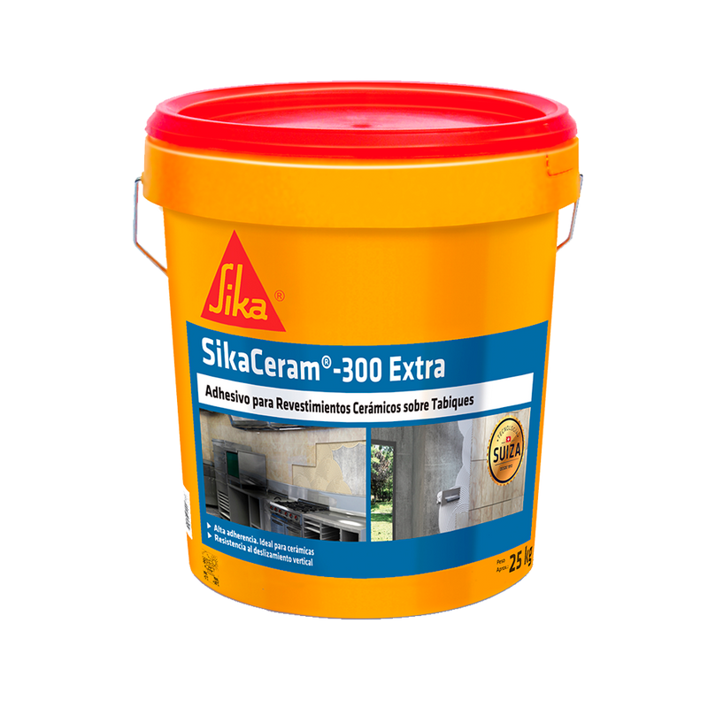 SIKACERAM 300 EXTRA - Adhesivo para revestimientos cerámicos sobre tabiques.