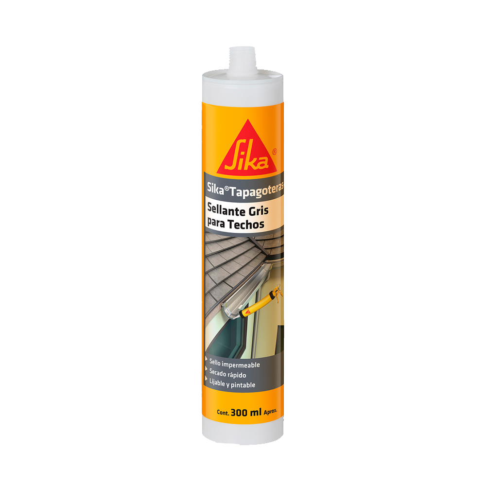 SIKA TAPAGOTERAS - Sellante para Techos y Encuentros, cartucho 300cc