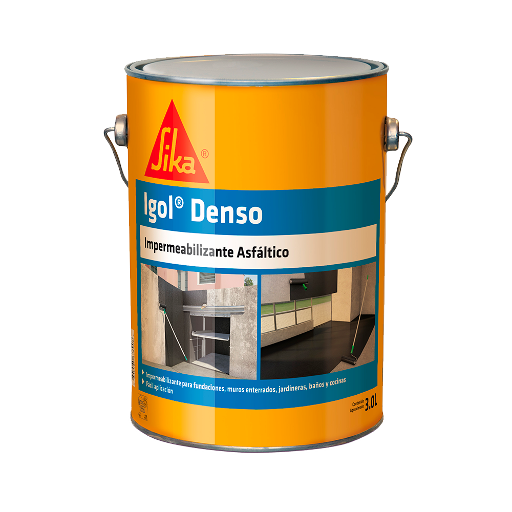 IGOL DENSO - Impermeabilizante Asfáltico Universal, 3lts