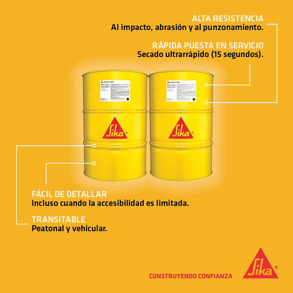SIKALASTIC 8850 - Membrana líquida impermeabilizante.