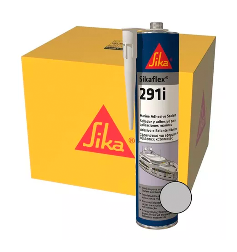 PACK 12X300ML SIKAFLEX 291i GRIS- Sellante Multifuncional Aplic. Marina, 300cc