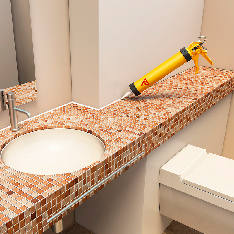 SANISIL - Sellante de Silicona Juntas Sanitarias, Blanco 300CC