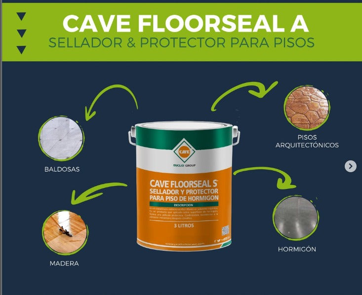 CAVE FLOORSEAL A - Sellador y Protecto para Pisos - Galón 3Lts