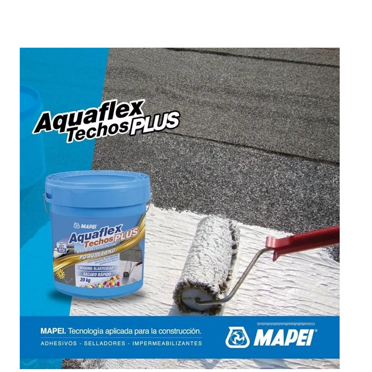 AQUAFLEX TECHOS PLUS BLANCO - Membrana Impermeabilizante liquida con poliuretano, Tineta20Kg