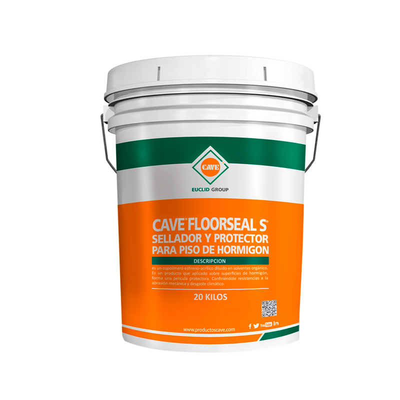 CAVE FLOORSEAL S - Sellador de pisos, Gris Tineta 17.8 Lts