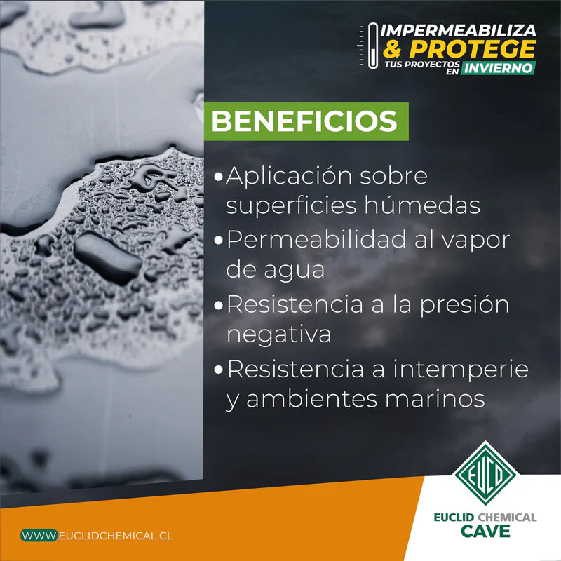 CAVE I SEAL BLANCO- Impermeabilizante Superficial Base Cementicia, Saco 20 Kg