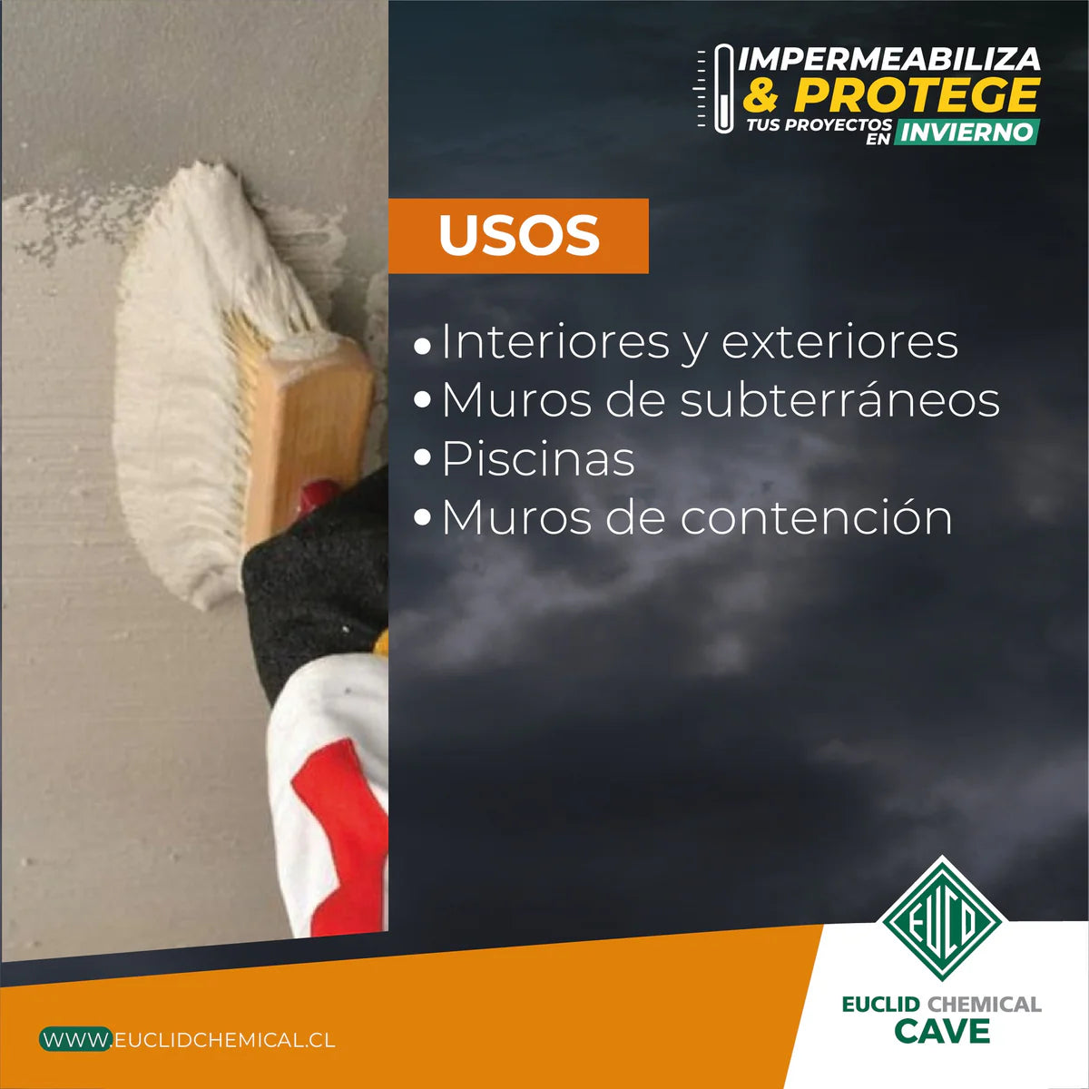 CAVE I SEAL BLANCO- Impermeabilizante Superficial Base Cementicia, Saco 20 Kg