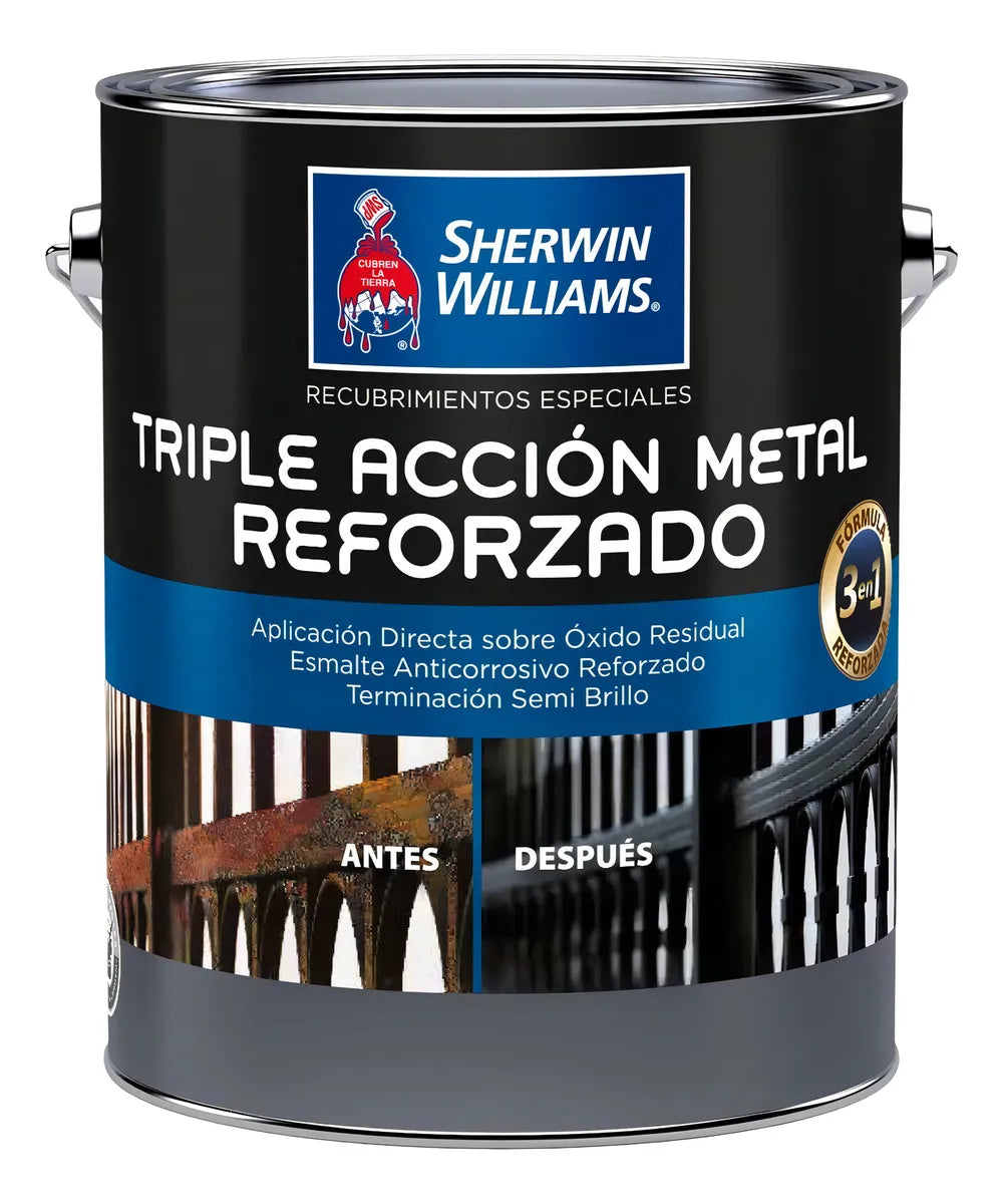 Anticorrosivo Triple Acción Metal Reforzado Convertidor De Oxido 1GL Blanco