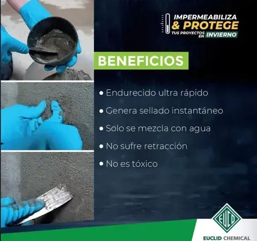 CAVE PLASTISEAL  Gris- Impermeabilizante Bicomponente, Kit 18 Kg