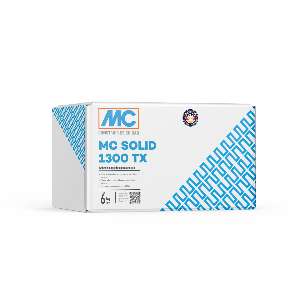 MC-SOLID 1300 TX - Adhesivo epóxico para anclaje, Caja 6 kg gris
