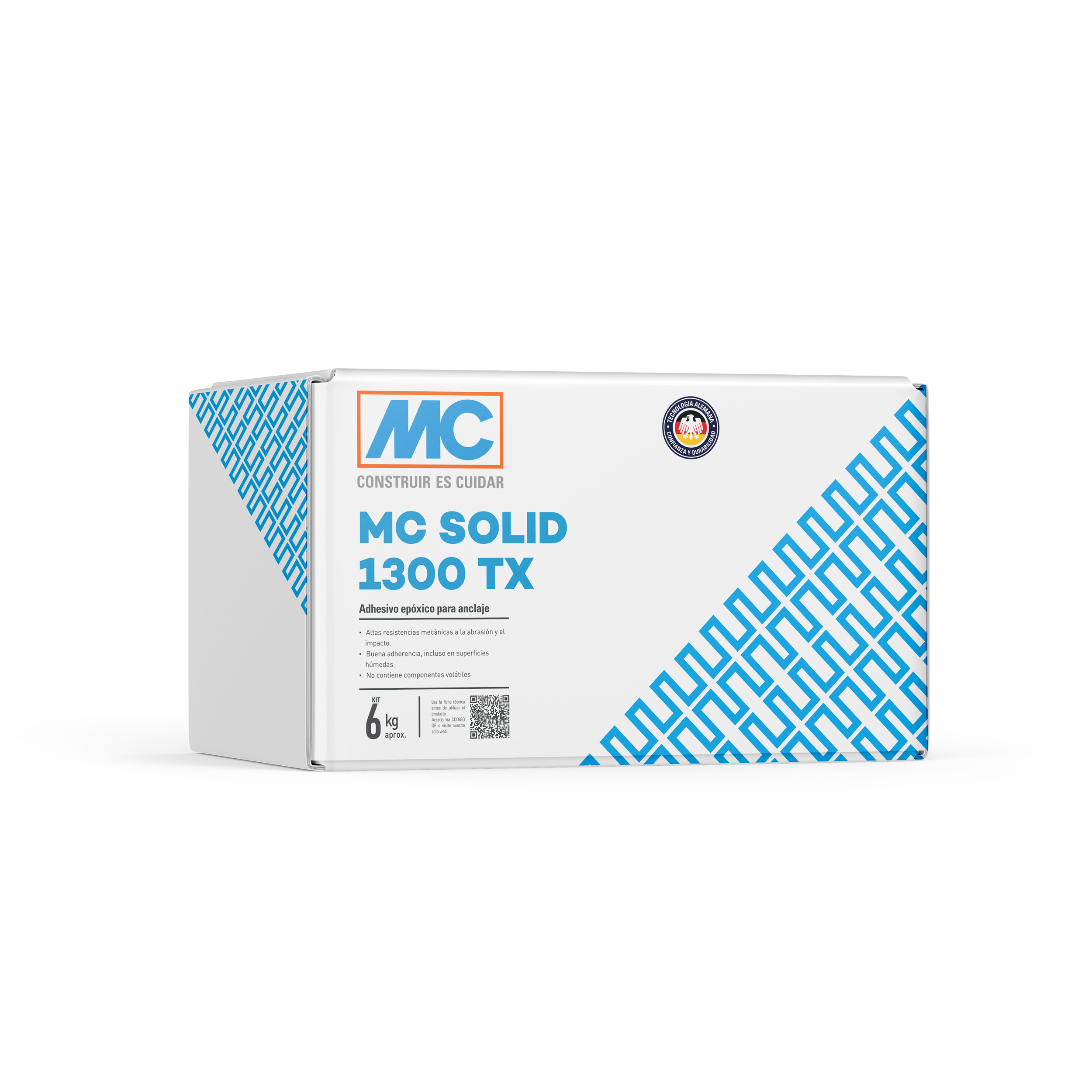 MC-SOLID 1300 TX - Adhesivo epóxico para anclaje, Caja 6 kg gris
