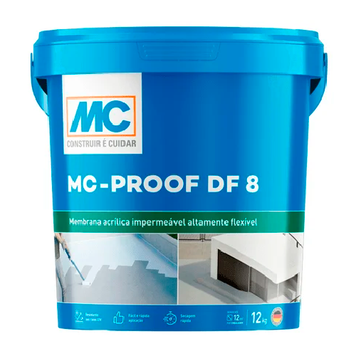 MC-PROOF DF 8  - Impermeabilizante Acrilico Altamente Flexible, Tin 20 Kg