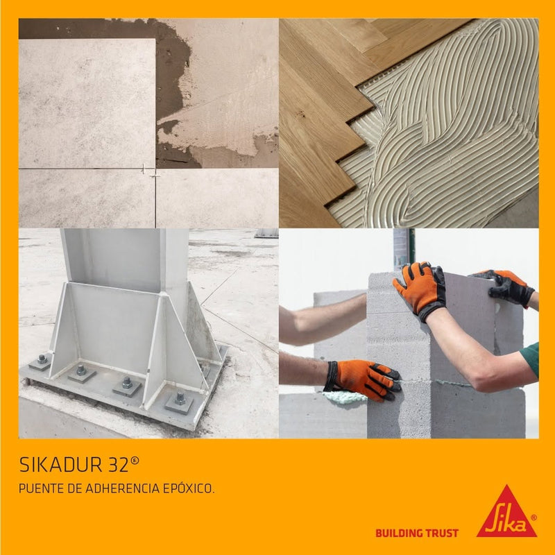 SIKADUR 32 GEL JUEGO 1 kg - Puente adherencia epóxico.