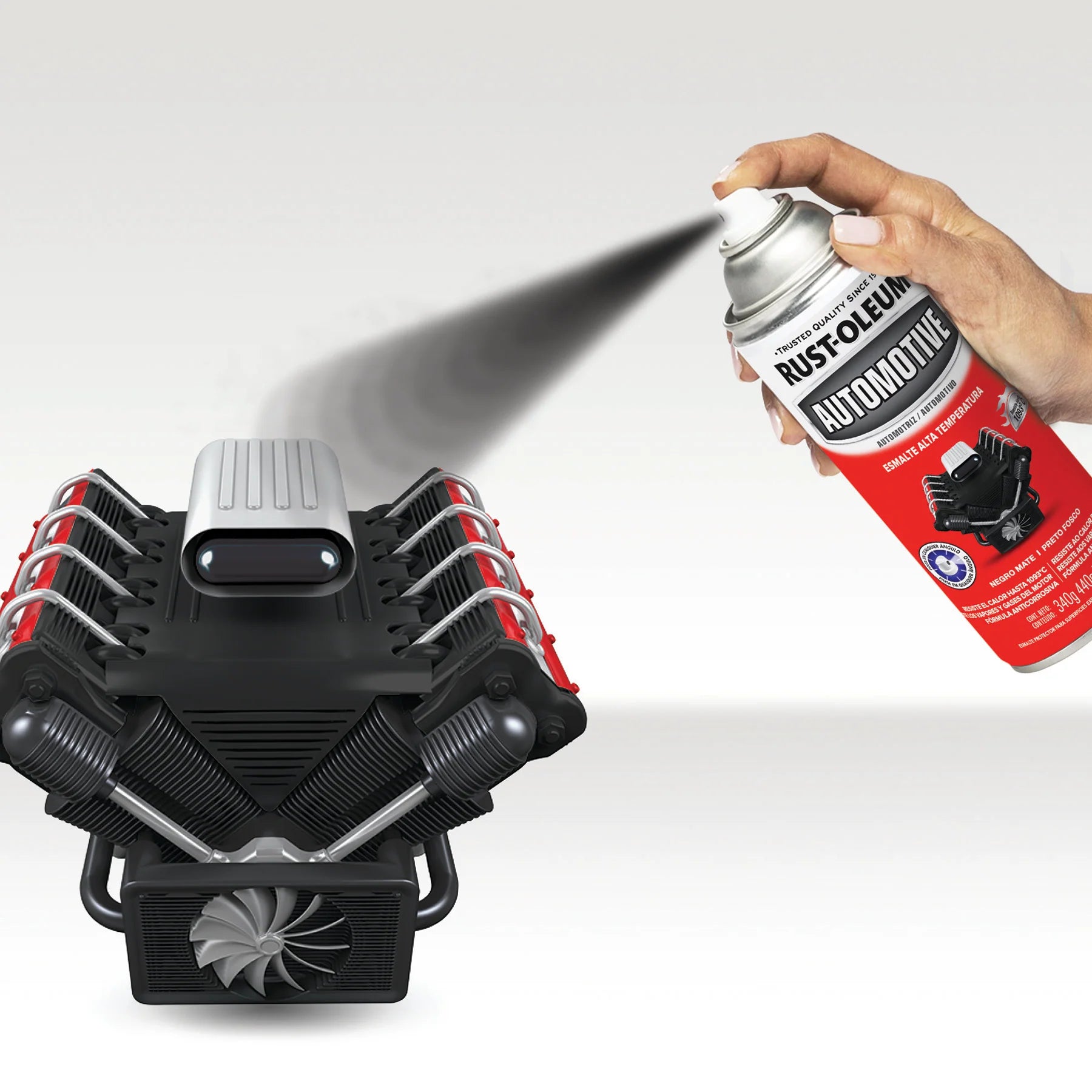ALTA TEMPERATURA AUTOMOTOR  - Negro Mate 340G