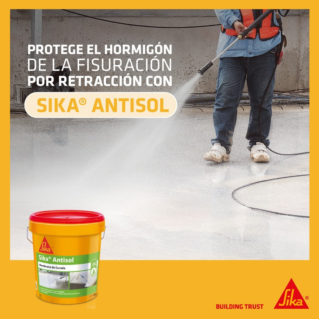 SIKA ANTISOL - Membrana de Curado en Emulsión, 4,5 lts