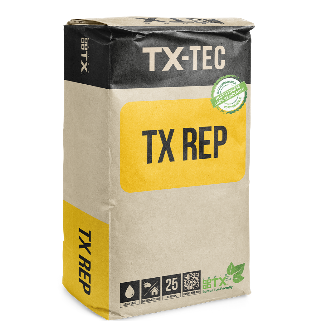 TX REP - Mortero Para Reparaciones Estructurales, Saco 20 Kg