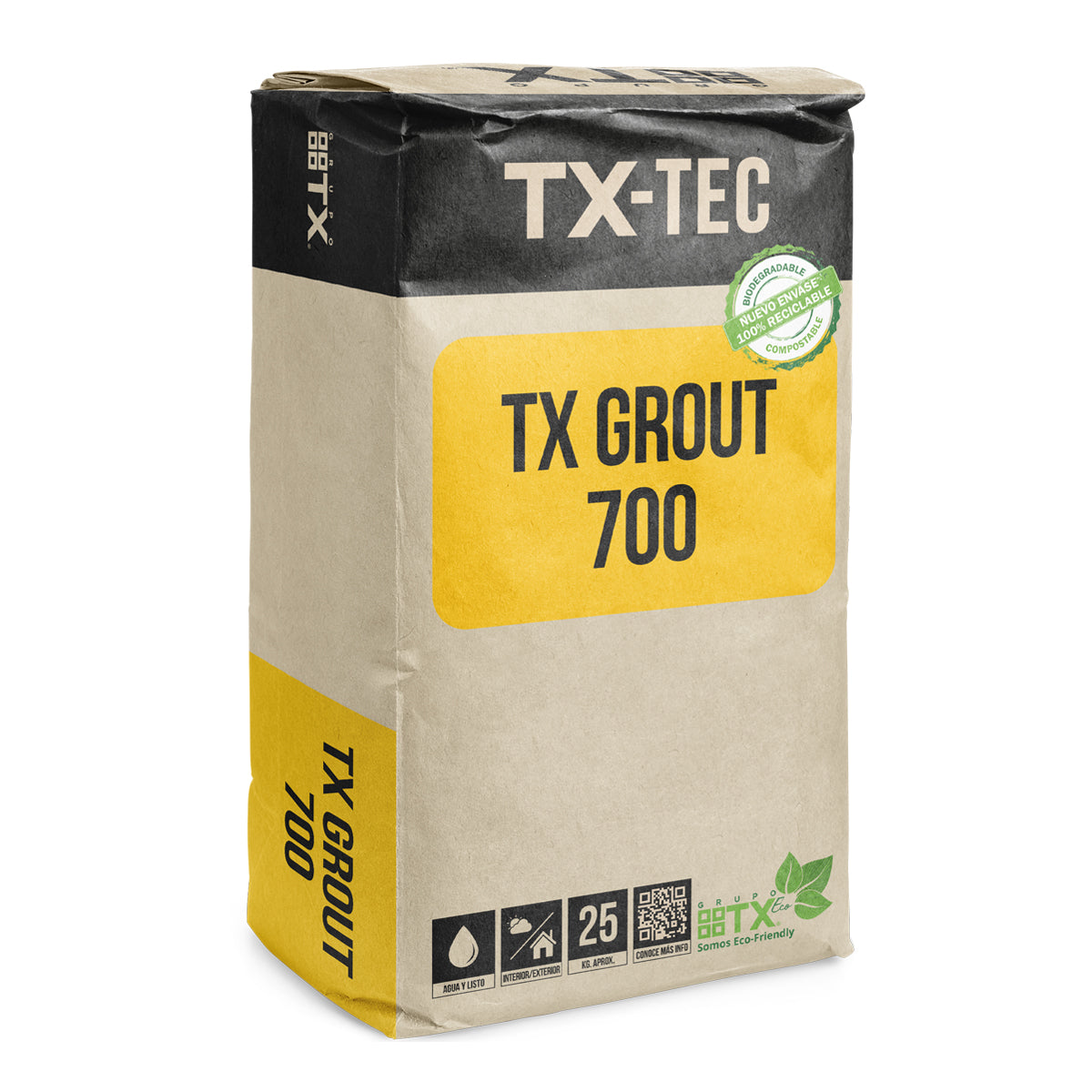 TX GROUT 700 - Mortero para relleno y nivelacion, 25 KG