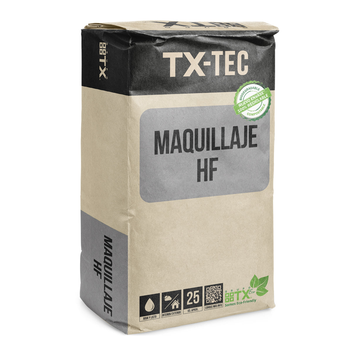 TX MAQUILLAJE HF - Mortero reparador de alta gama, 25Kg