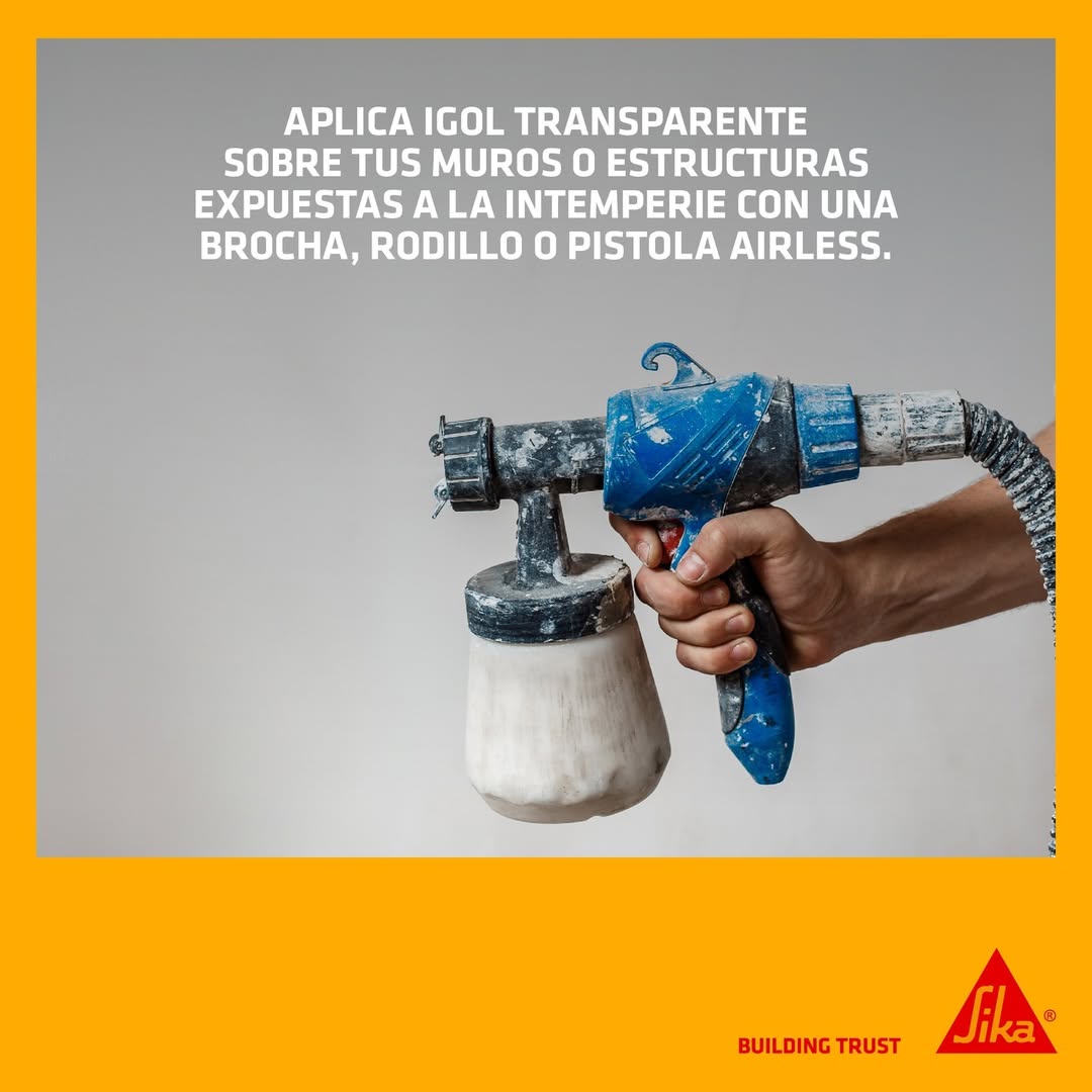 IGOL INCOLORO - Hidrorrepelente para fachadas, permeable al vapor, Tarro 3 lts.