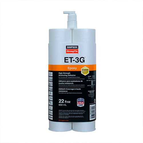 Adhesivo epóxico ET-3G™ - Anclaje adhesivo de base epóxica, Cartucho 650mL