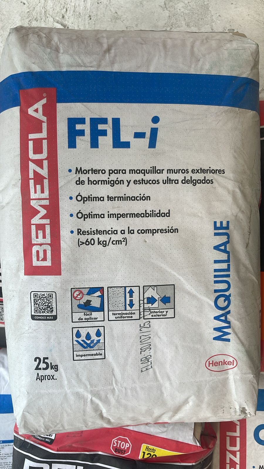 BEMEZCLA FFLi - Afinados y Estucos, 25Kg