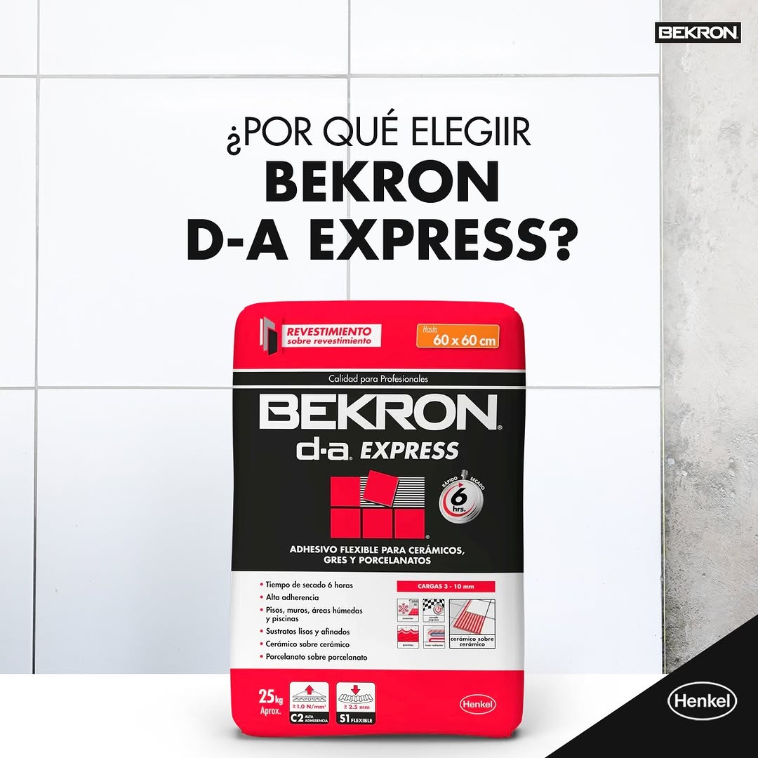 BEKRON DA EXPRESS - Adhesivo Cerámico, 25 kg