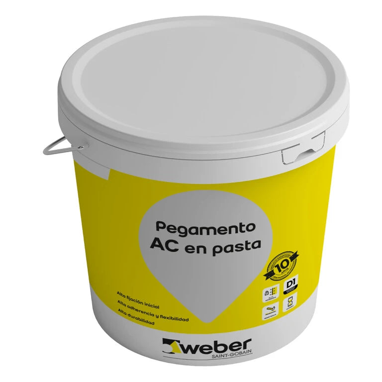 PEGAMENTO AC EN PASTA -  Adhesivo en pasta, Balde 15Kg
